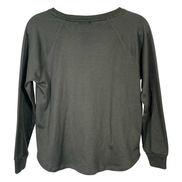 Splendid Dream Slub Pullover Sweatshirt Gray Crewneck Women’s Medium Cozy Lounge - Picture 4 of 9